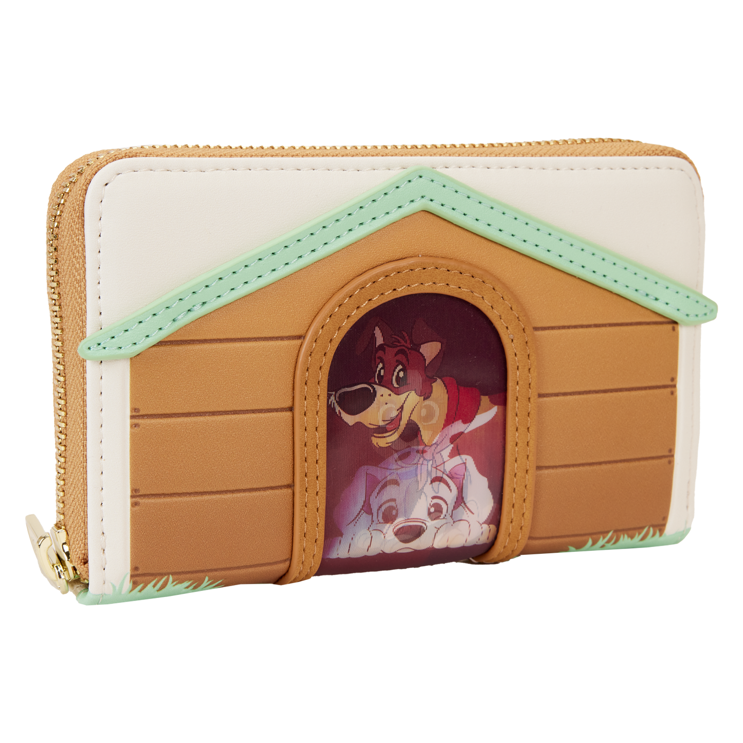 I Heart Disney Dogs Doghouse Triple Lenticular Zip Around Wallet LFY