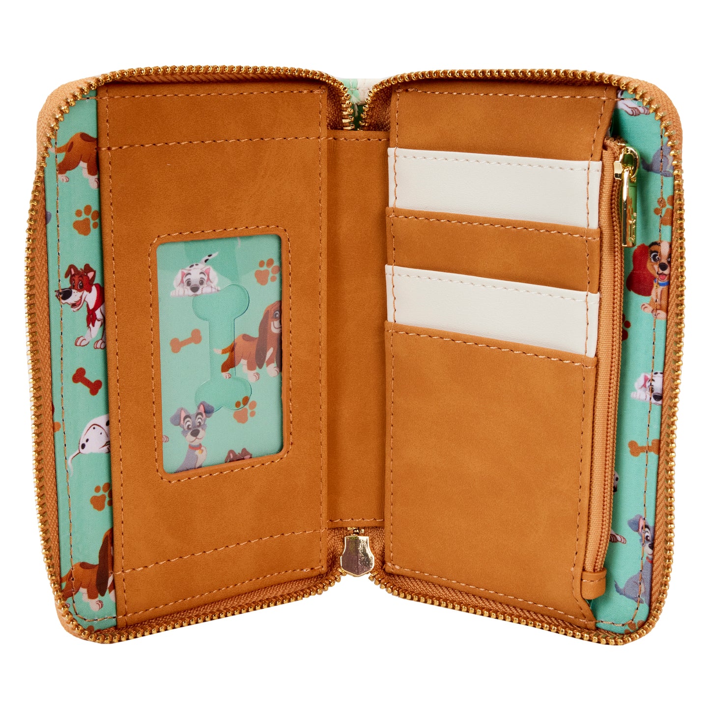 I Heart Disney Dogs Doghouse Triple Lenticular Zip Around Wallet LFY