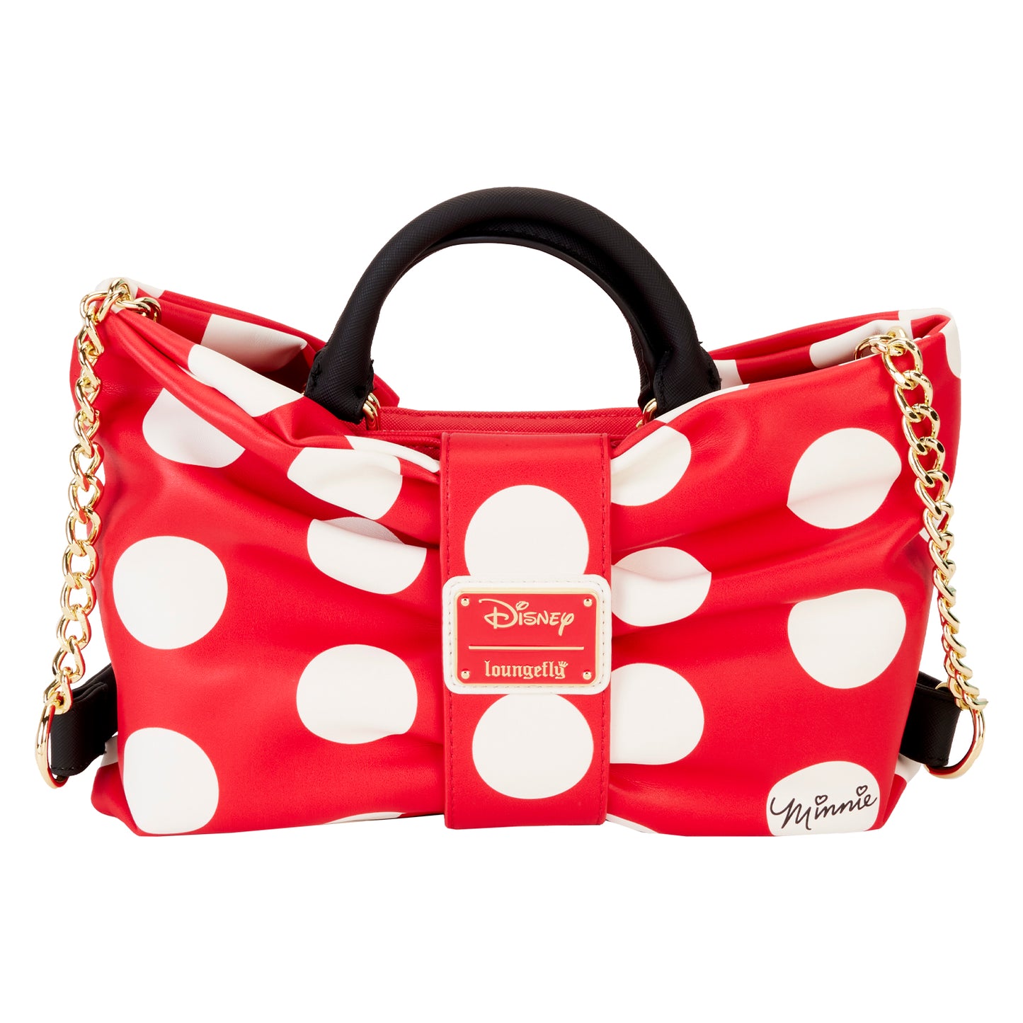 Minnie Mouse Rocks the Dots Classic Bow Figural Crossbody Bag LFY