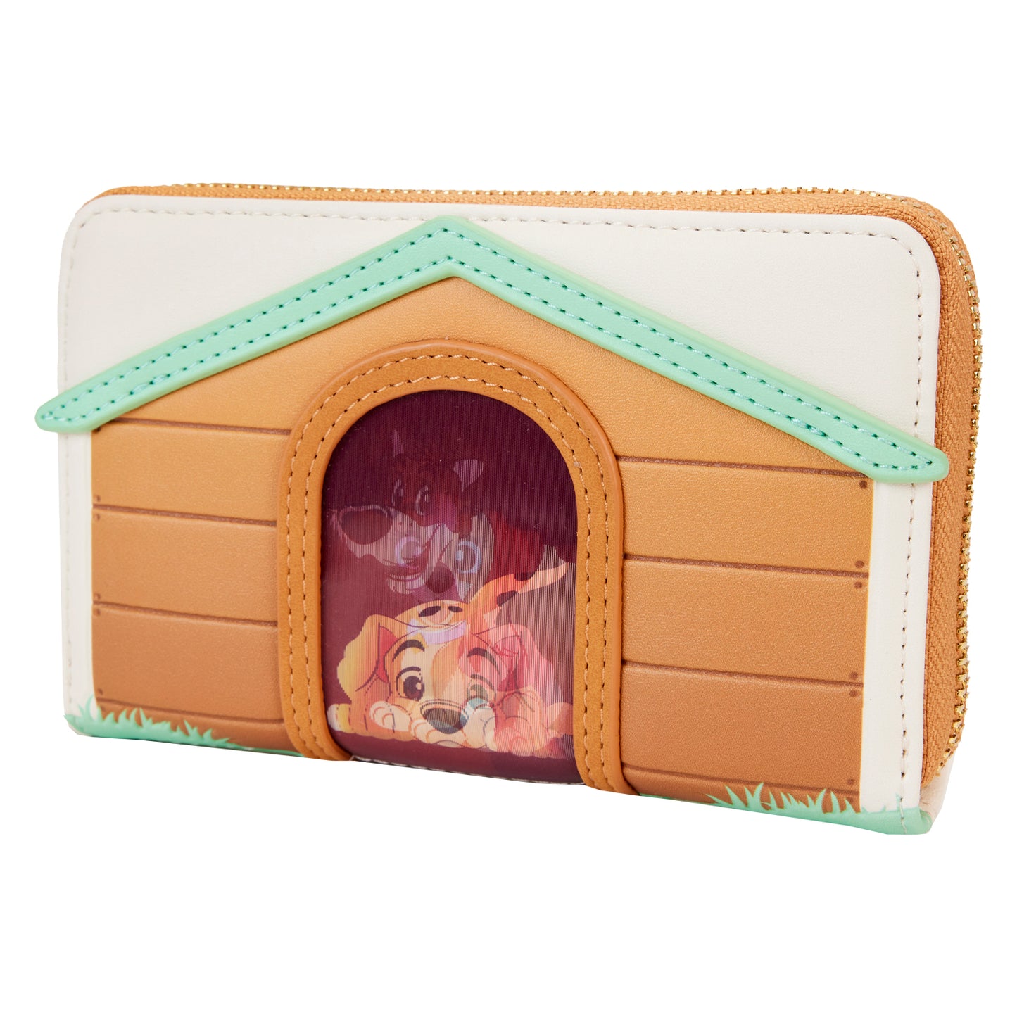I Heart Disney Dogs Doghouse Triple Lenticular Zip Around Wallet LFY