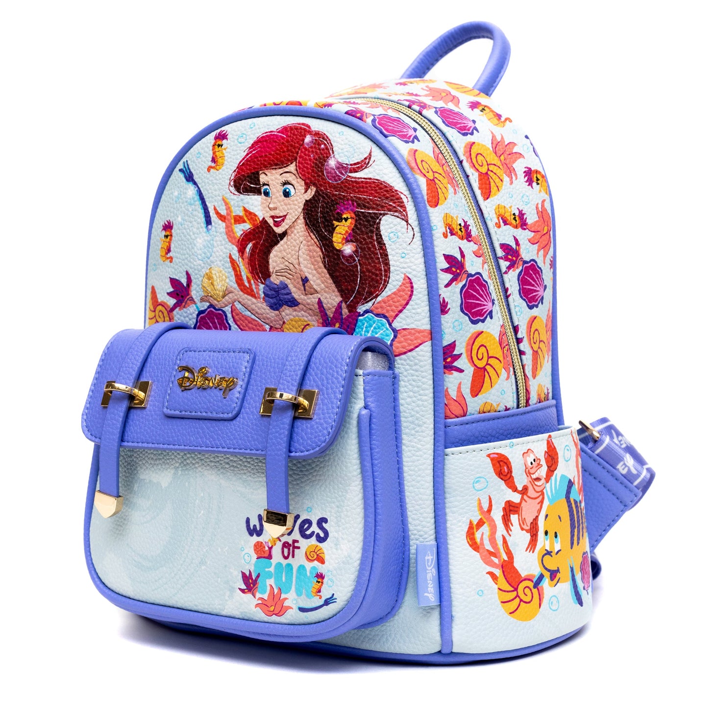 Exclusive Limited Edition-Little Mermaid Vegan Leather Backpack
