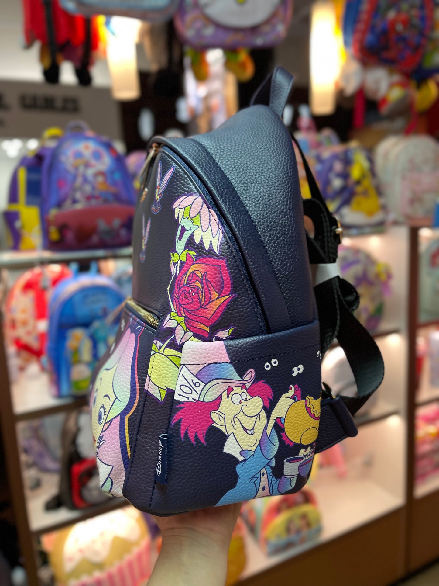 Alice in Wonderland Leather Backpack