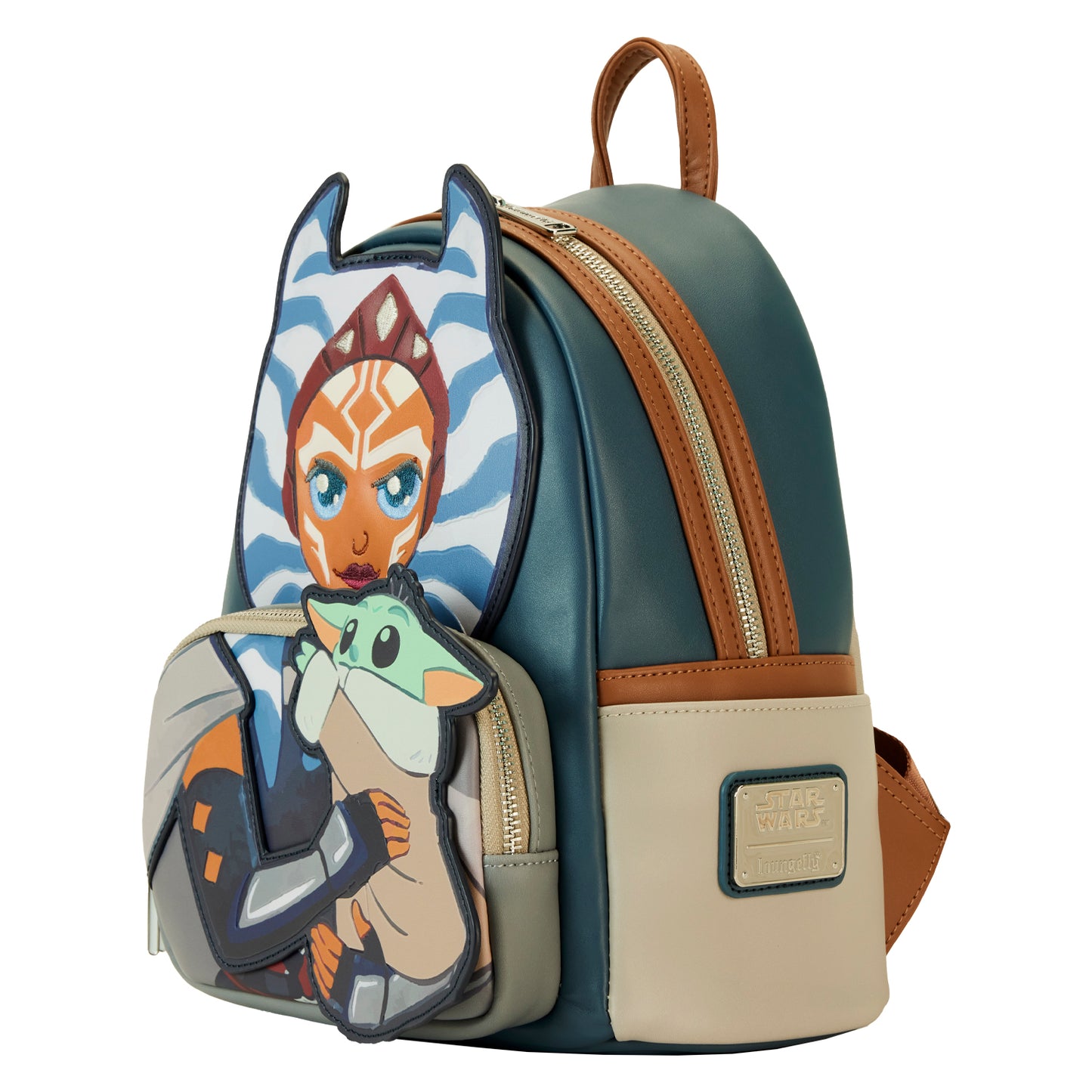 Star Wars: The Mandalorian Ahsoka Holding Grogu Mini-Backpack LFY