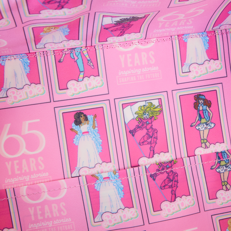 Loungefly Barbie 65th Anniversary Doll Box Triple Lenticular Mini Backpack LFY