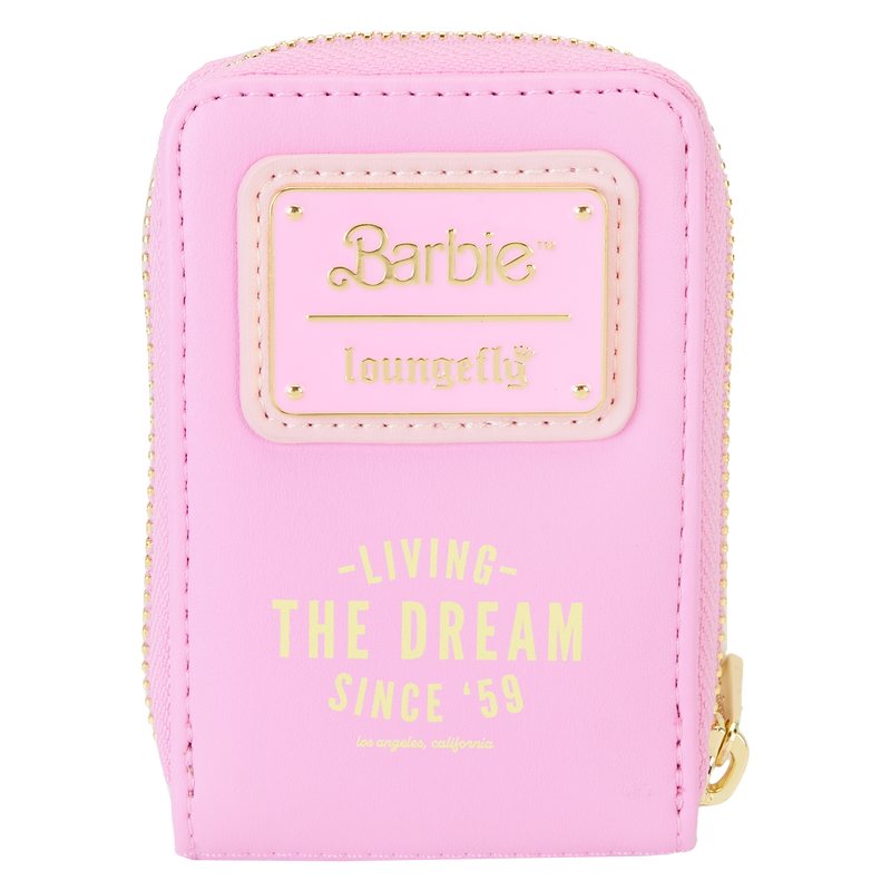 Loungefly Barbie 65th Anniversary Doll Box Triple Lenticular Zip Around Wallet LFY