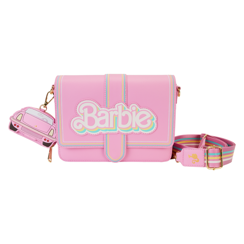 Loungefly Barbie 65th Anniversary Logo Crossbody Bag with Coin Bag LFY