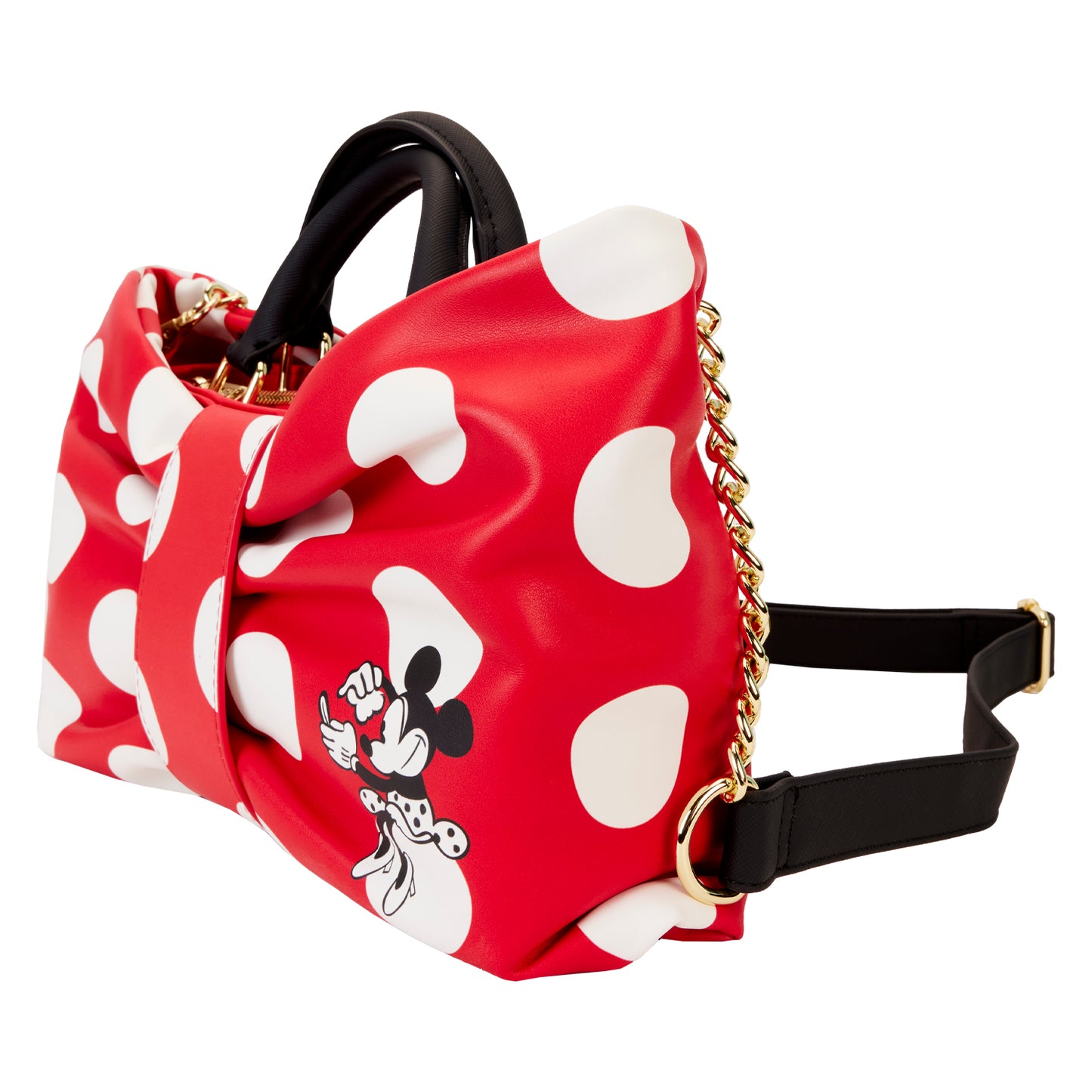 Minnie Mouse Rocks the Dots Classic Bow Figural Crossbody Bag LFY
