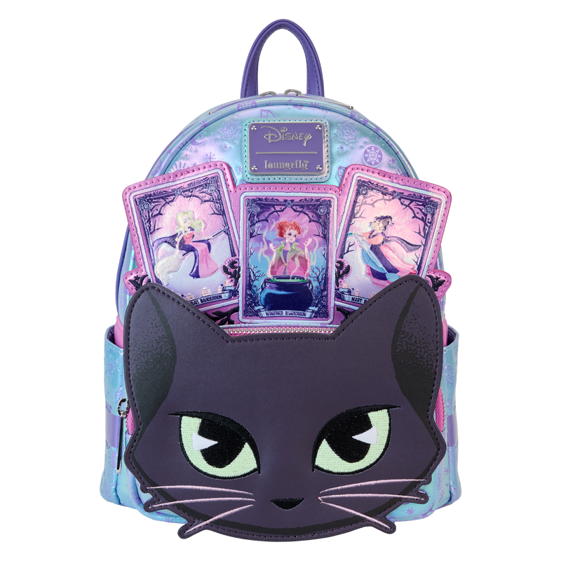 Loungefly Hocus Pocus Tarot Card Binx Iridescent Mini Backpack LFY