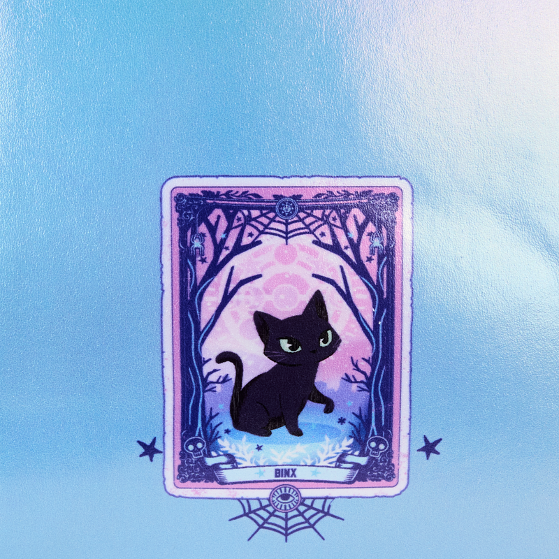 Loungefly Hocus Pocus Tarot Card Binx Iridescent Mini Backpack LFY