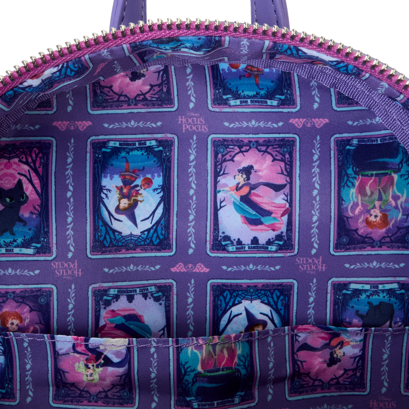 Loungefly Hocus Pocus Tarot Card Binx Iridescent Mini Backpack LFY