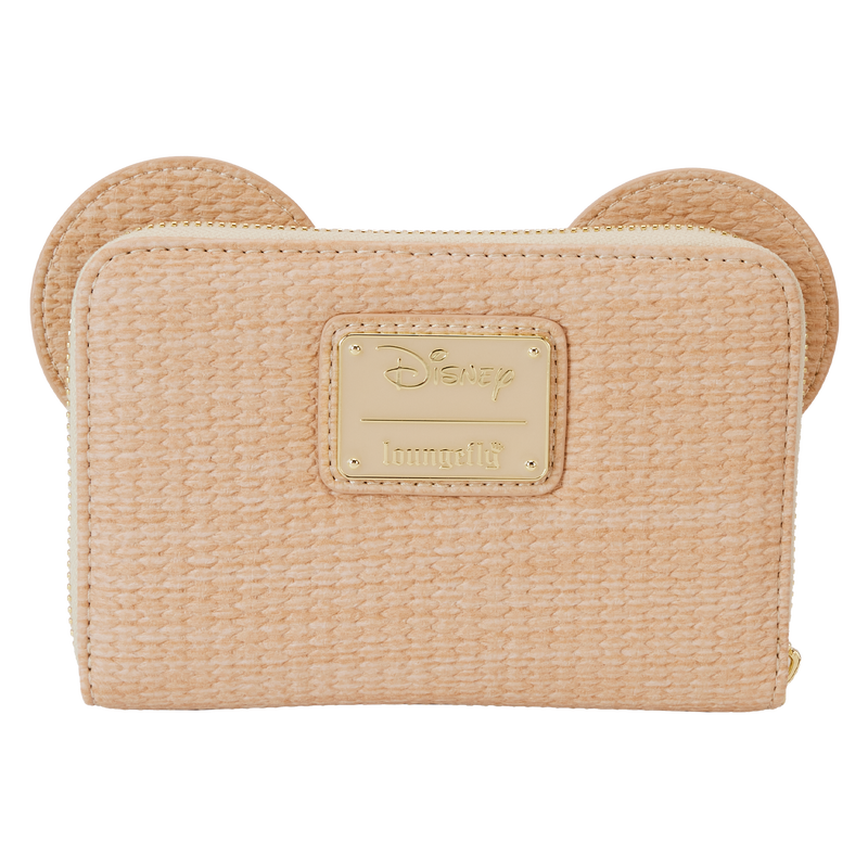 Loungefly Mickey Mouse Woven Texture Zip Around Wallet LFY