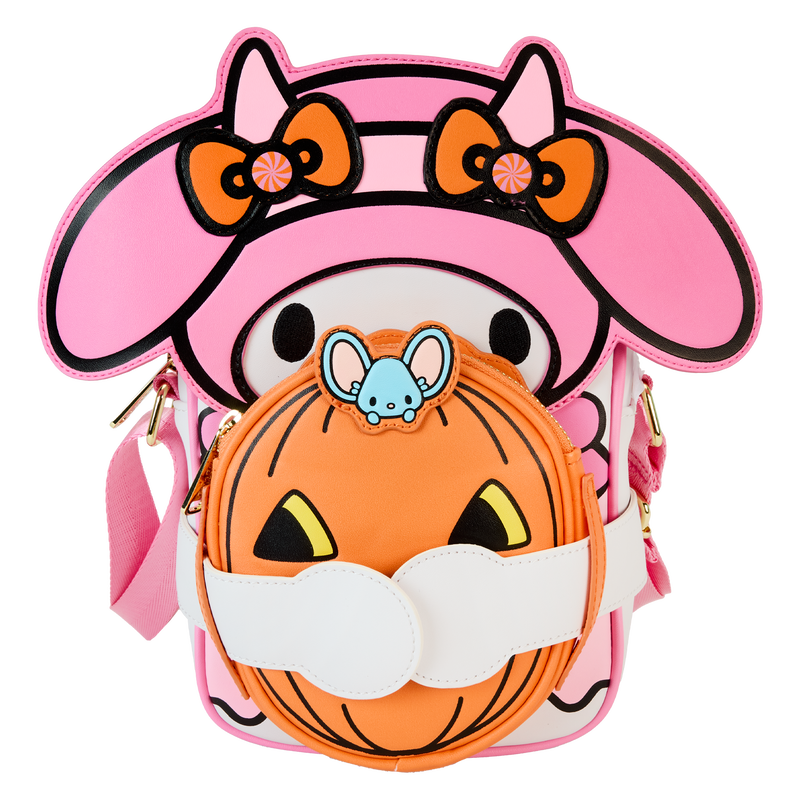 Loungefly Sanrio My Melody Pumpkin Crossbody Bag with Coin Bag LFY