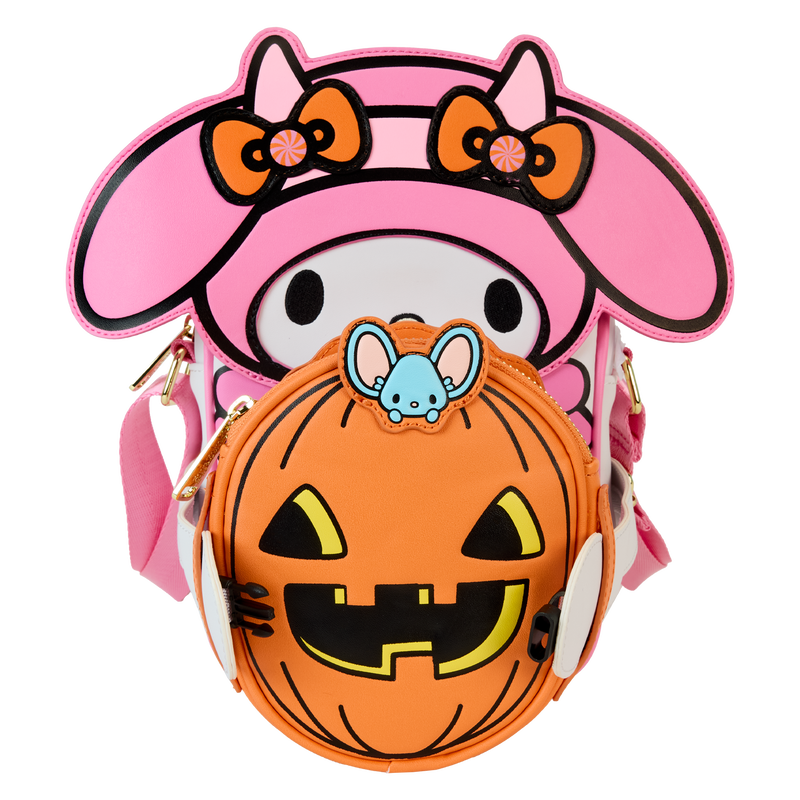 Loungefly Sanrio My Melody Pumpkin Crossbody Bag with Coin Bag LFY