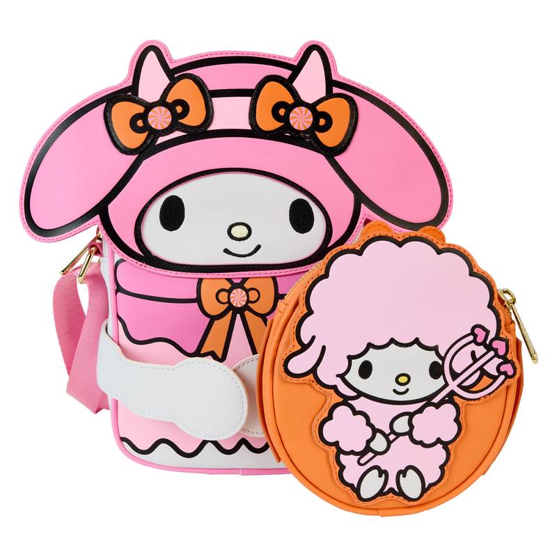 Loungefly Sanrio My Melody Pumpkin Crossbody Bag with Coin Bag LFY