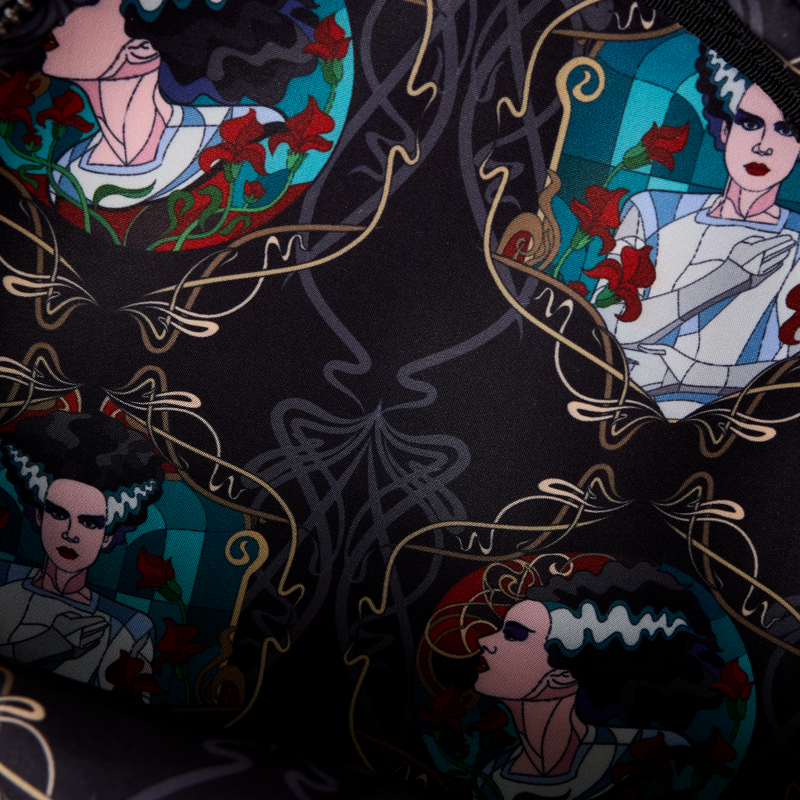 Universal Monsters The Bride Of Frankenstein Stained Glass Crossbody Bag LFY