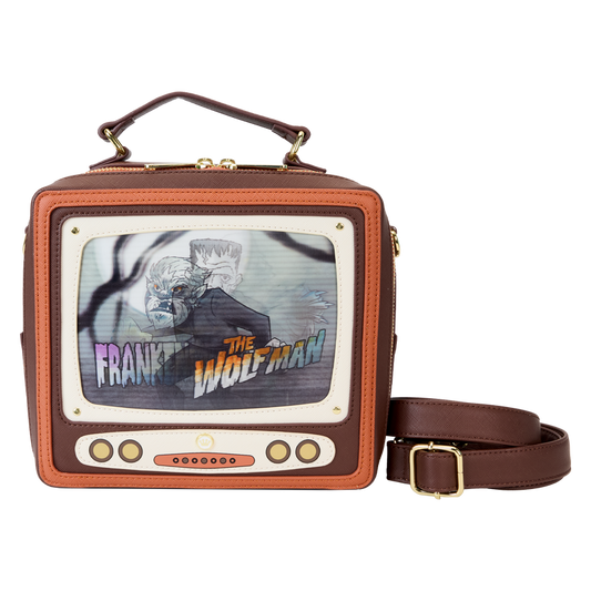 Loungefly Universal Monsters Vintage TV Triple Lenticular Crossbody Bag LFY