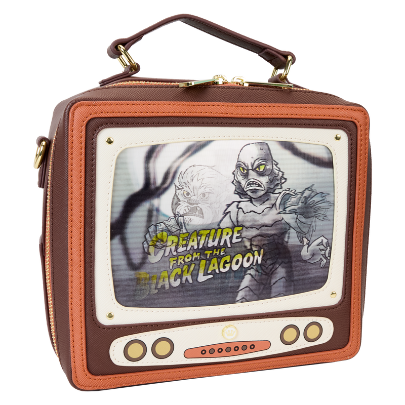 Loungefly Universal Monsters Vintage TV Triple Lenticular Crossbody Bag LFY