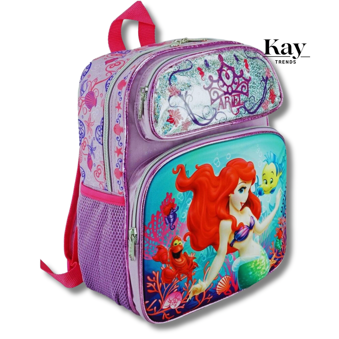Little Mermaid 3D School Backpack