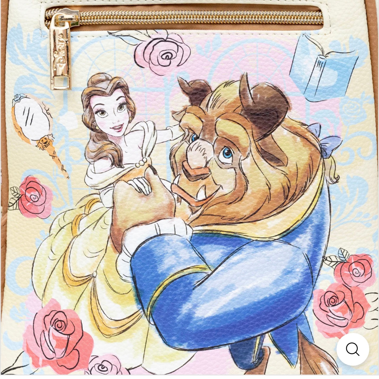 Exclusive Limited Edition-Beauty and the Beast Vegan Leather Backpack