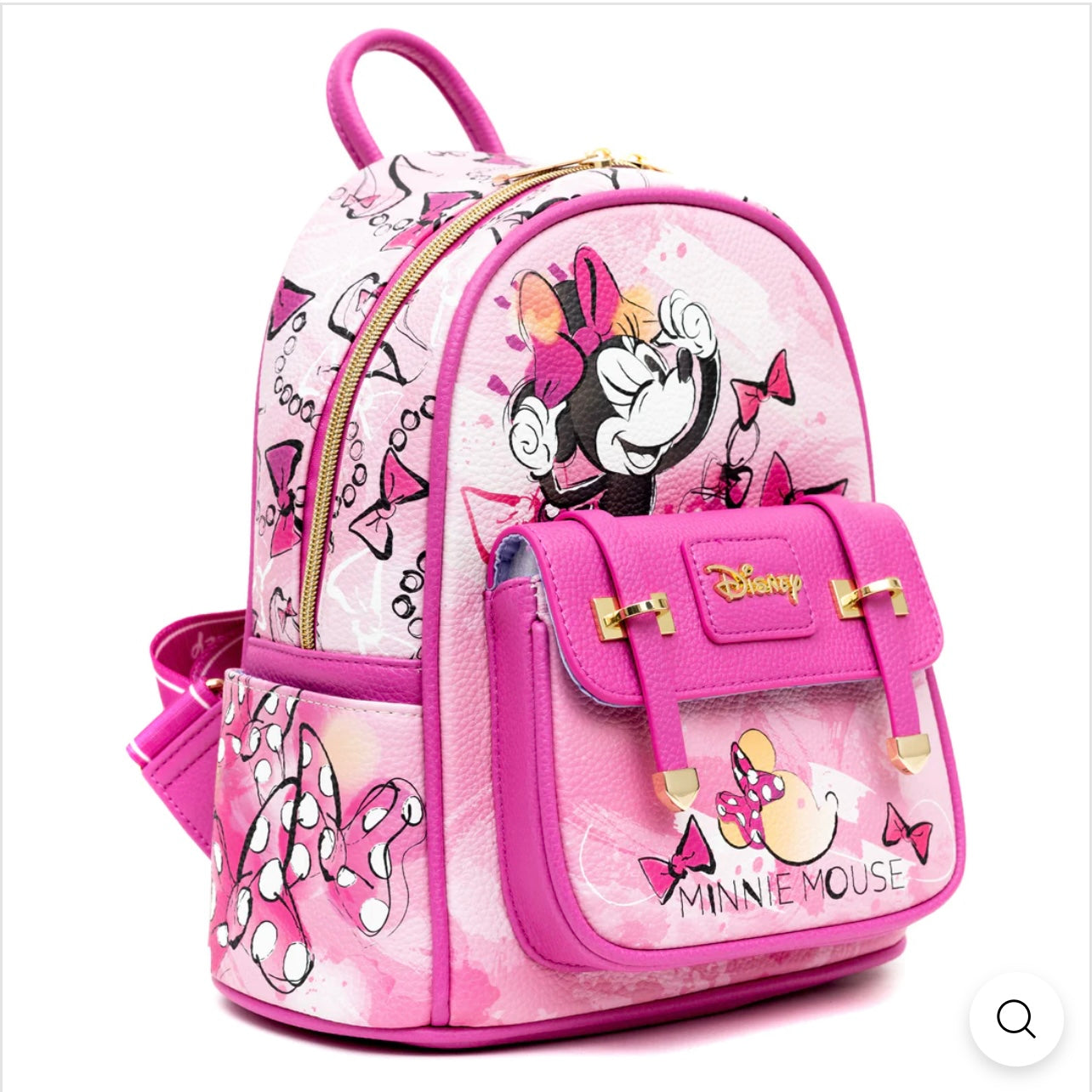 Exclusive Limited Edition- Pink Minnie Mouse Vegan Leather Backpack