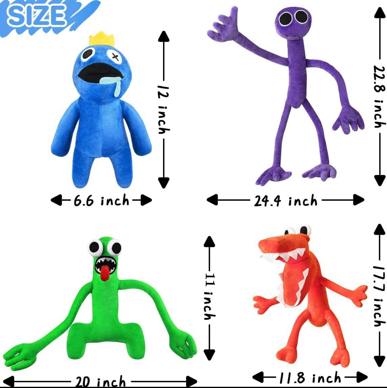 Purple-Rainbow friends plush