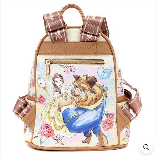 Exclusive Limited Edition-Beauty and the Beast Vegan Leather Backpack