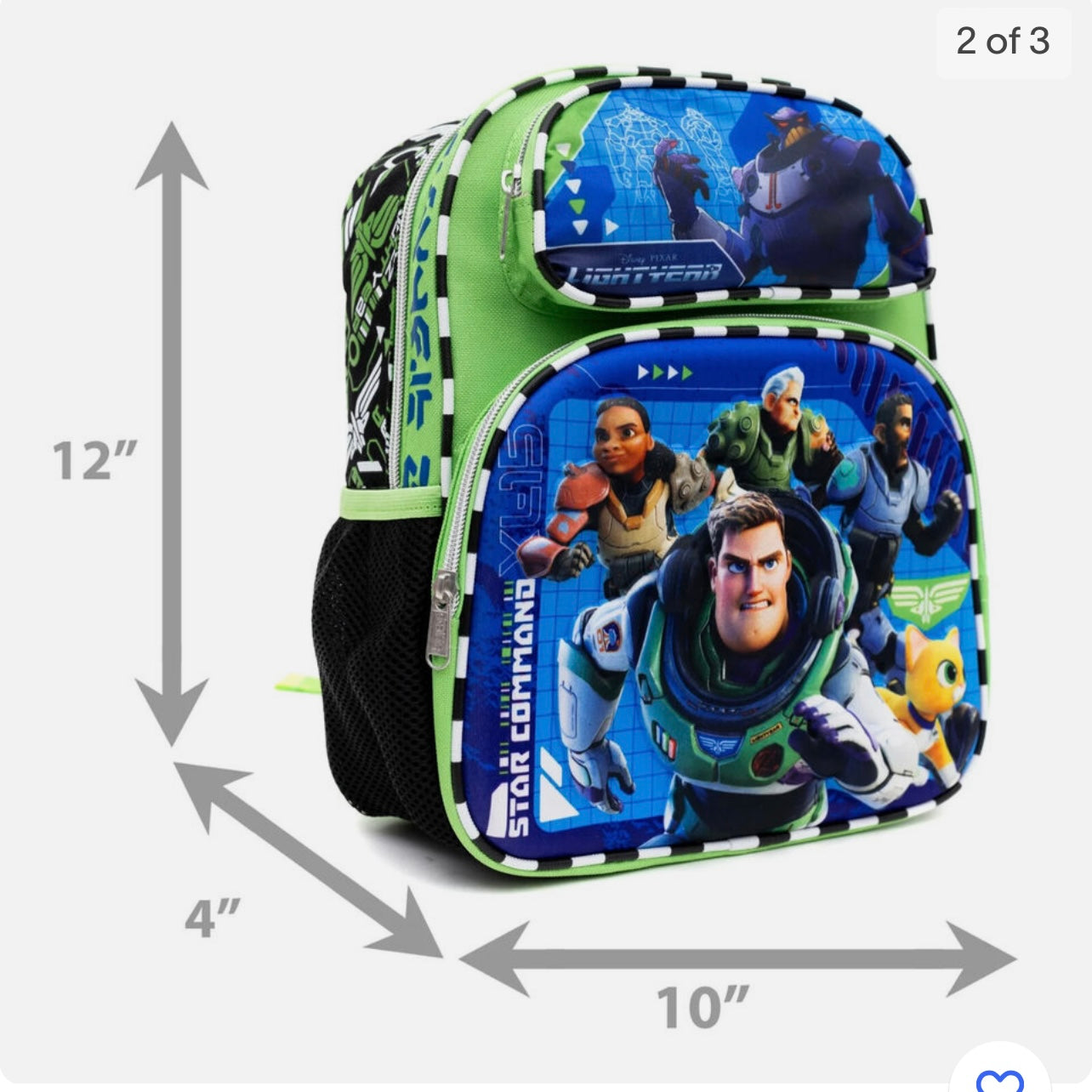 Buzz Lightyear 3D School Backpack