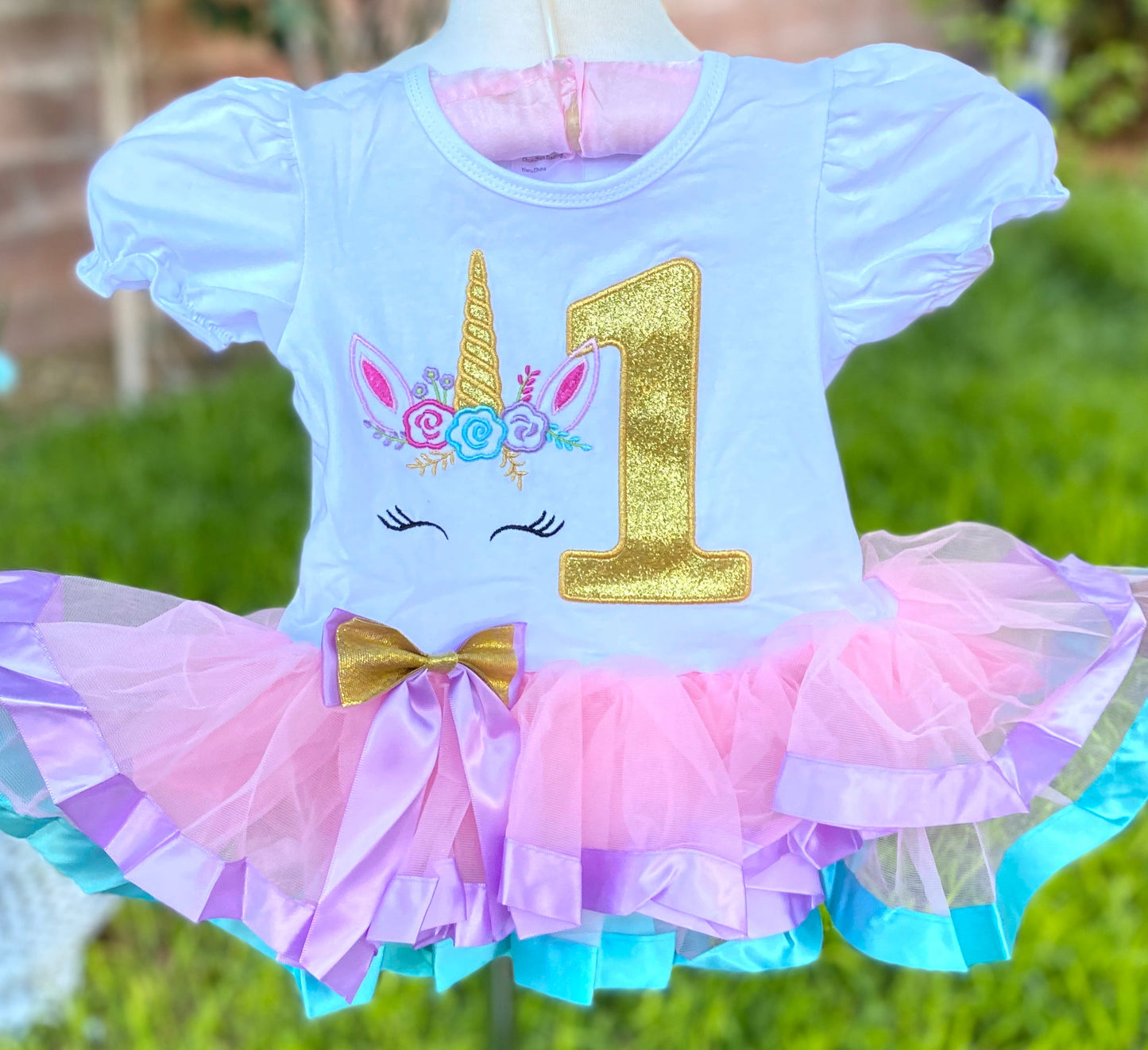 Unicorn Second Birthday Tutu Dress
