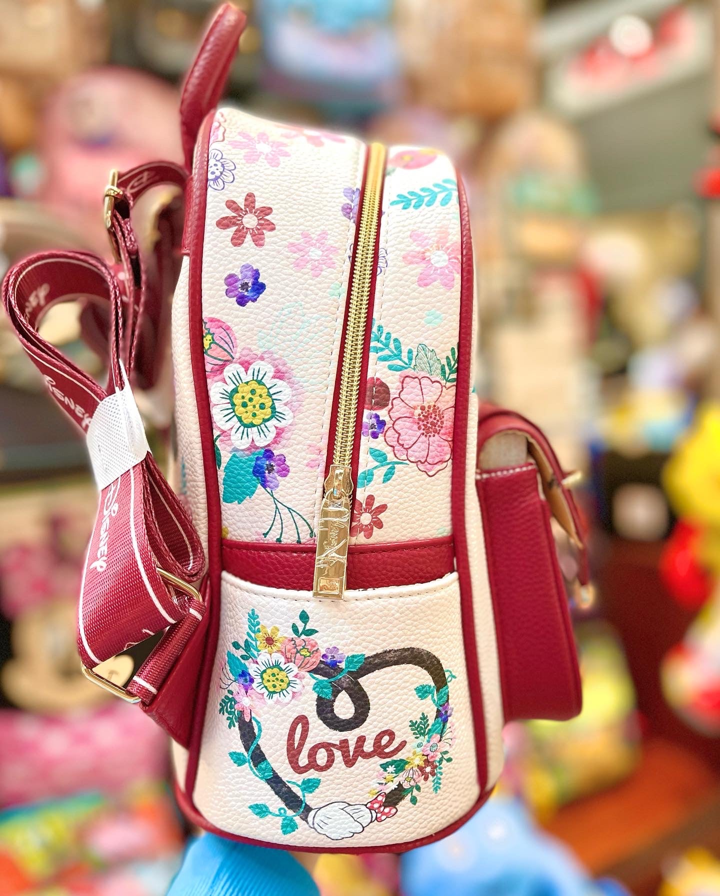 Exclusive- Minnie and Mickey Mouse Vegan Leather Backpack