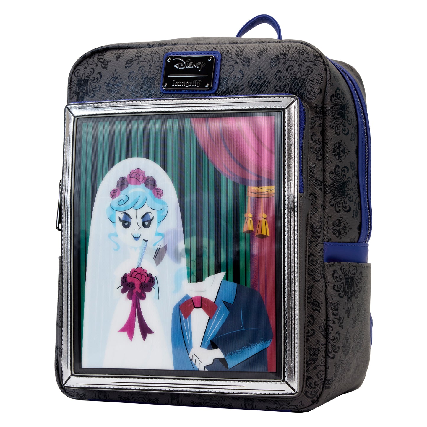Haunted Mansion The Black Widow Bride Portrait Lenticular Mini Backpack LFY