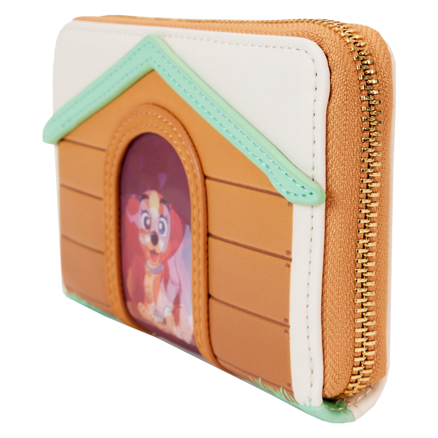 I Heart Disney Dogs Doghouse Triple Lenticular Zip Around Wallet LFY