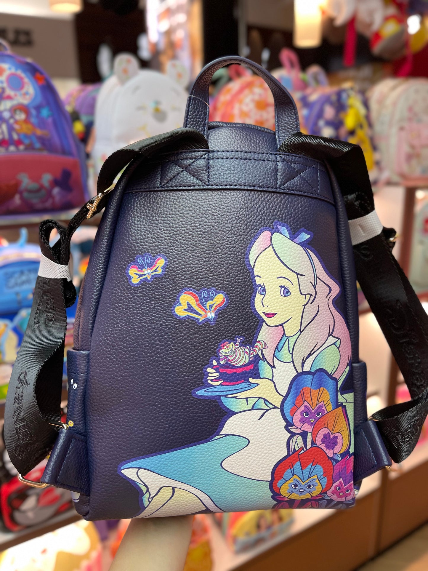 Alice in Wonderland Leather Backpack