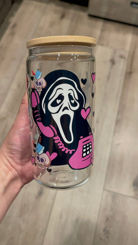 Scary glass cup