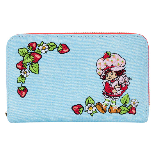 Strawberry Shortcake Denim Zip Around Wallet LFY