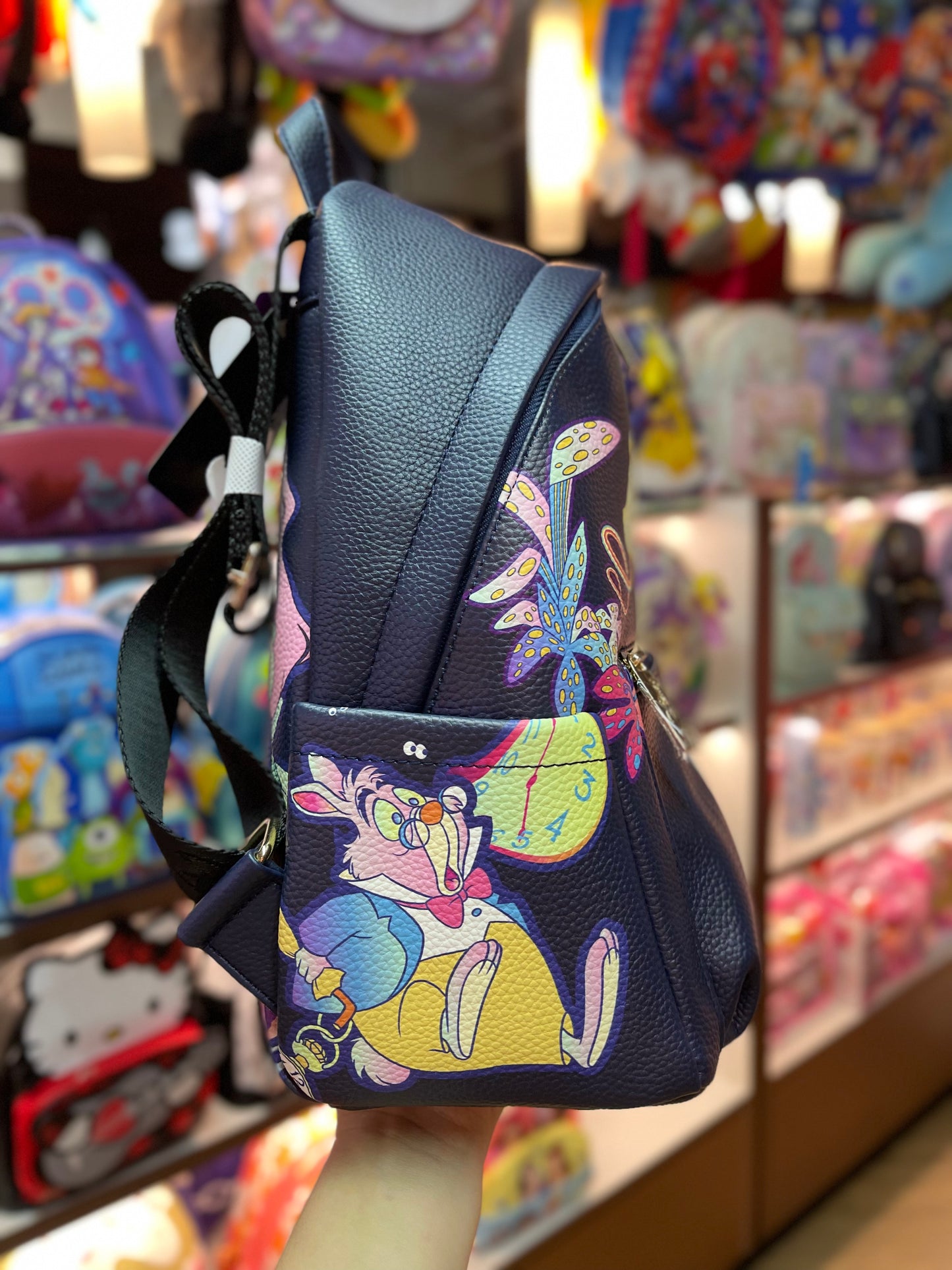 Alice in Wonderland Leather Backpack