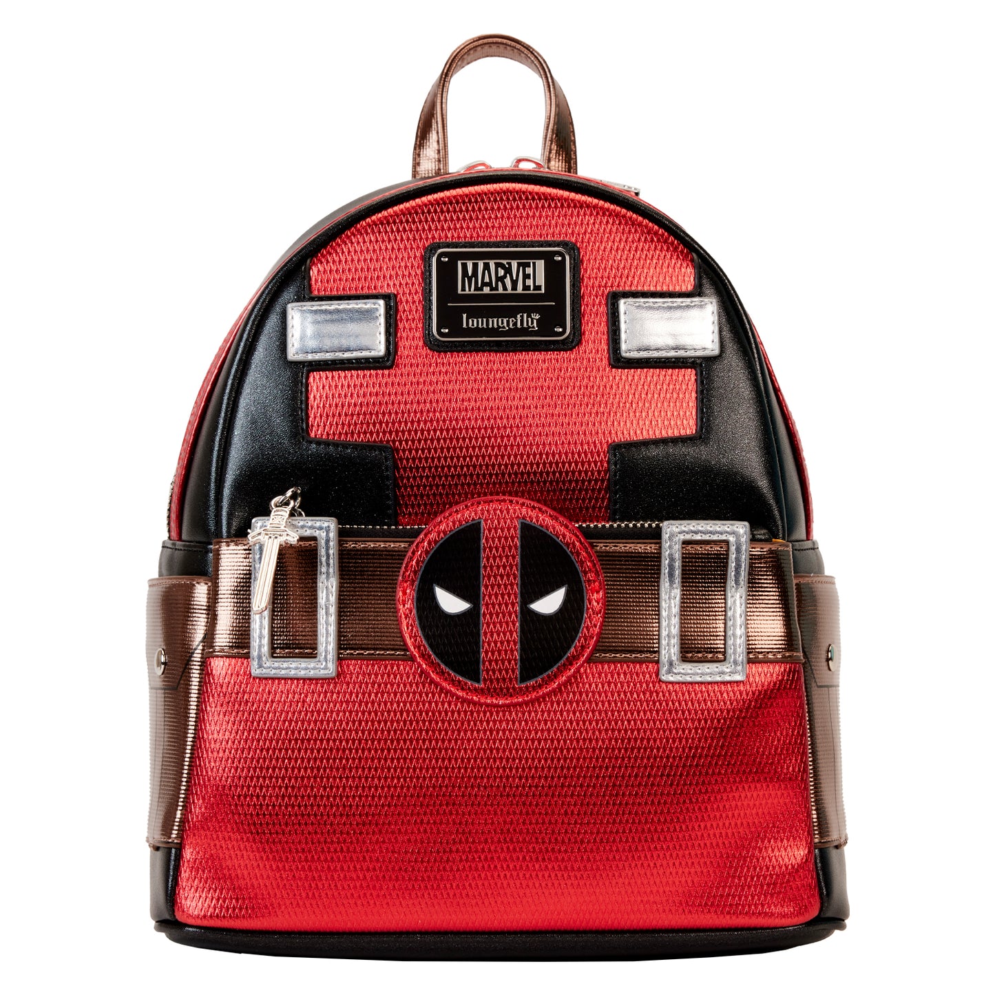 Marvel Metallic Deadpool Cosplay Mini Backpack LFY
