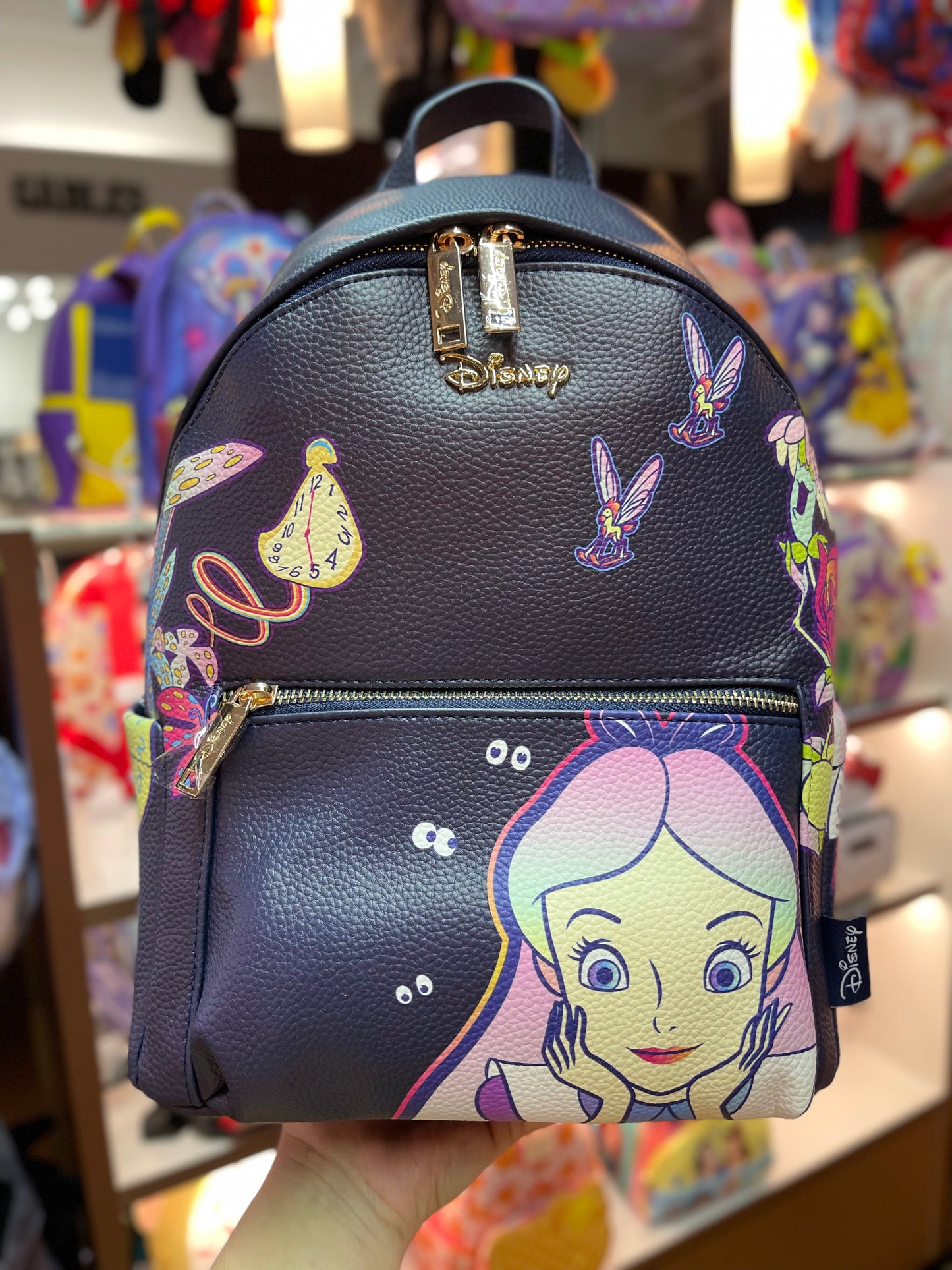 Alice in Wonderland Leather Backpack
