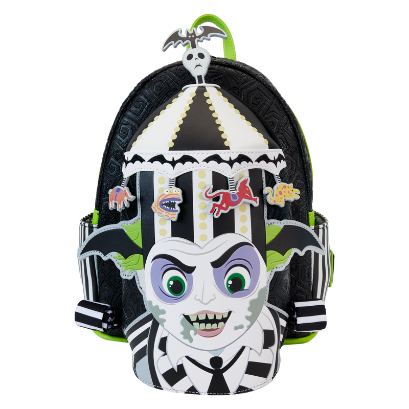 Loungefly Beetlejuice Carousel Hat Light Up Cosplay Mini Backpack LFY