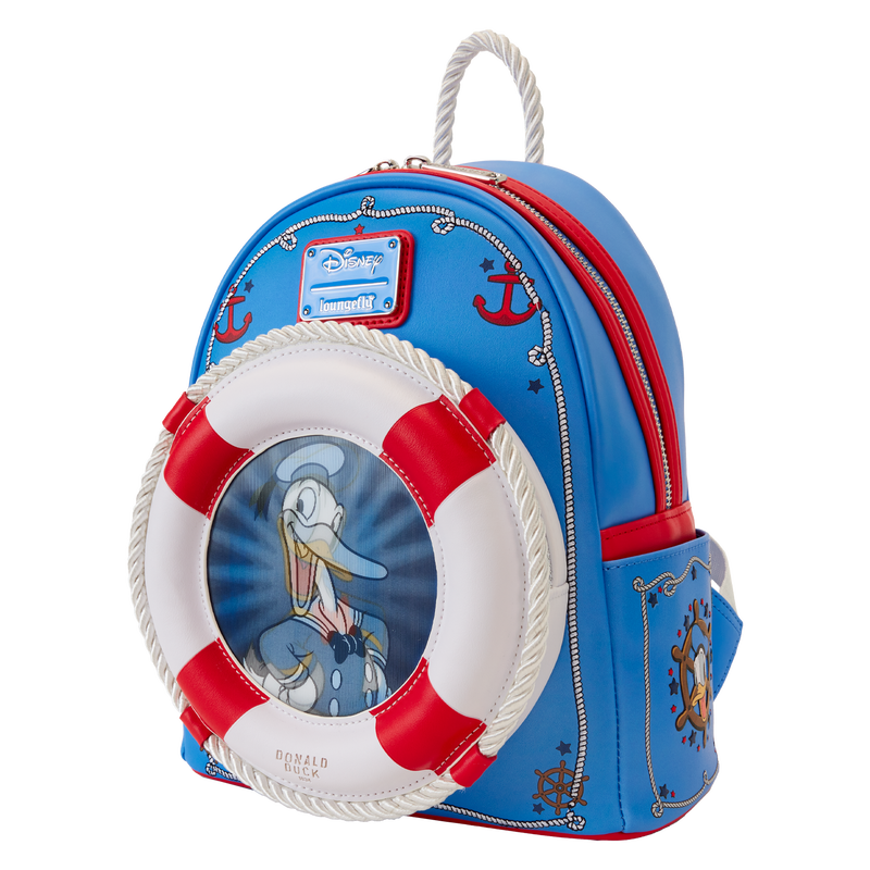 Donald Duck 90th Anniversary Lenticular Loungefly Mini Backpack LFY