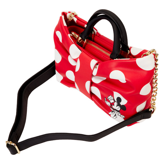 Minnie Mouse Rocks the Dots Classic Bow Figural Crossbody Bag LFY
