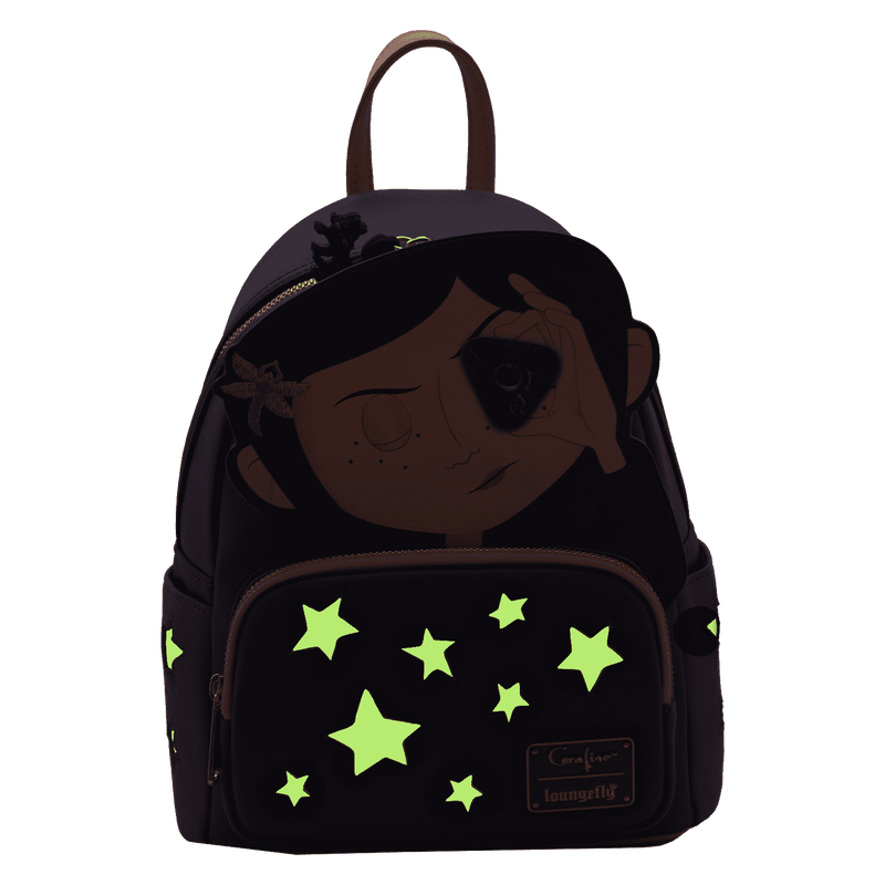 Loungefly Coraline Glow in the Dark Mini Backpack LFY