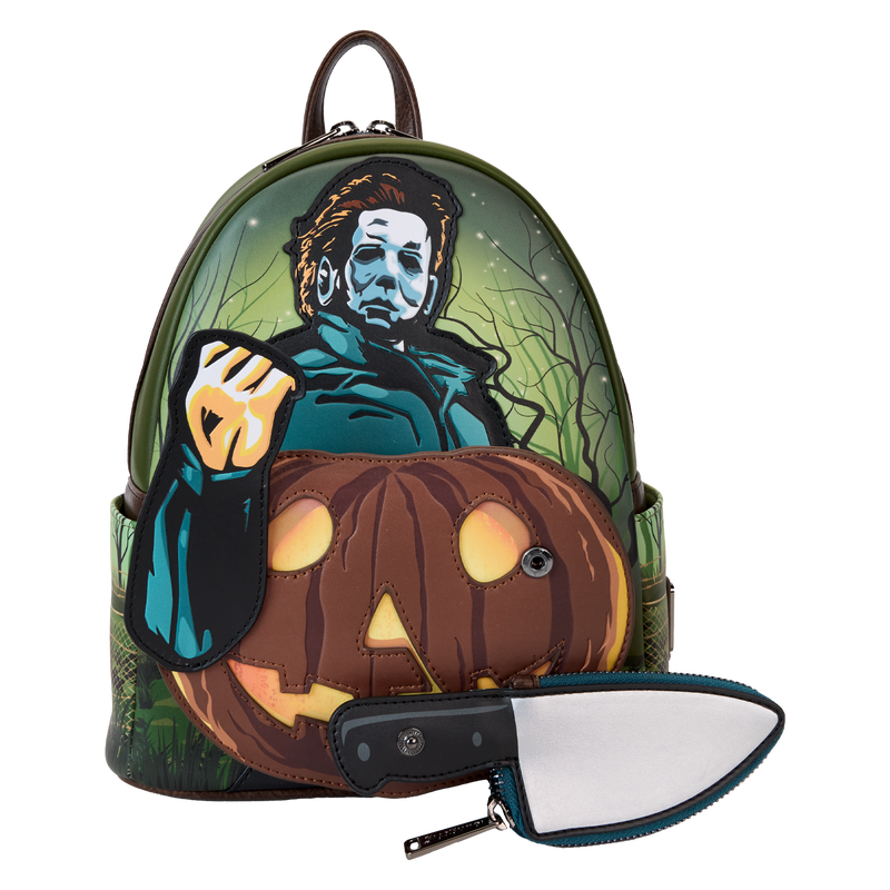 Loungefly Halloween Michael Myers Glow Mini Backpack With Coin Bag LFY