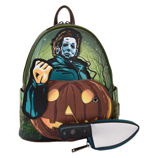 Loungefly Halloween Michael Myers Glow Mini Backpack With Coin Bag LFY