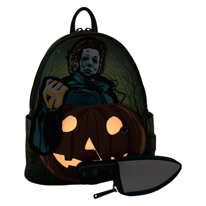 Loungefly Halloween Michael Myers Glow Mini Backpack With Coin Bag LFY