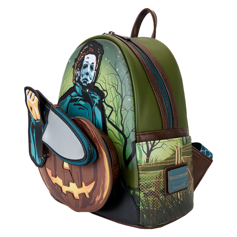 Loungefly Halloween Michael Myers Glow Mini Backpack With Coin Bag LFY