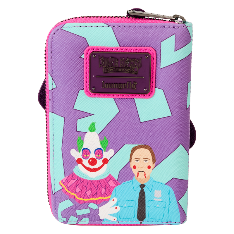 Loungefly Killer Klowns from Outer Space Jumbo Cosplay Glow Zip Around Wallet LFY