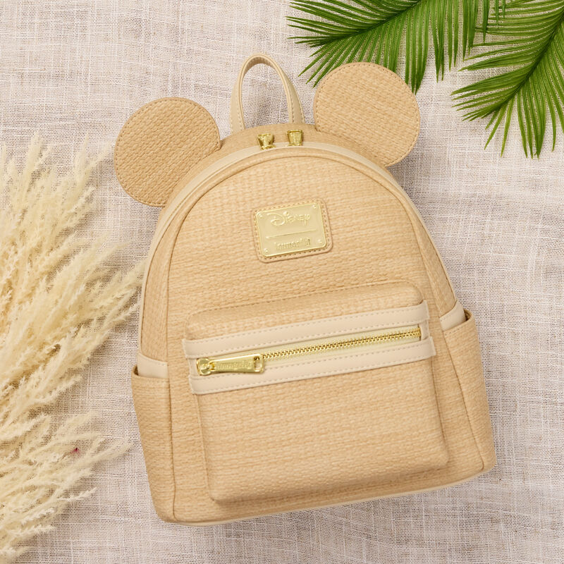 Loungefly Mickey Mouse Woven Texture Mini Backpack LFY