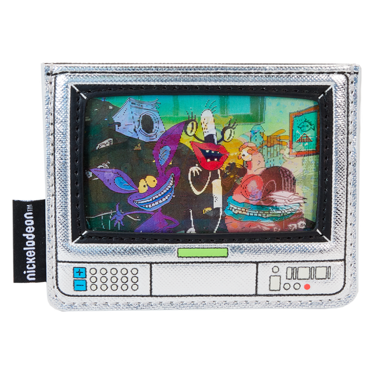 Nickelodeon Retro TV Triple Lenticular Loungefly Card Holder LFY