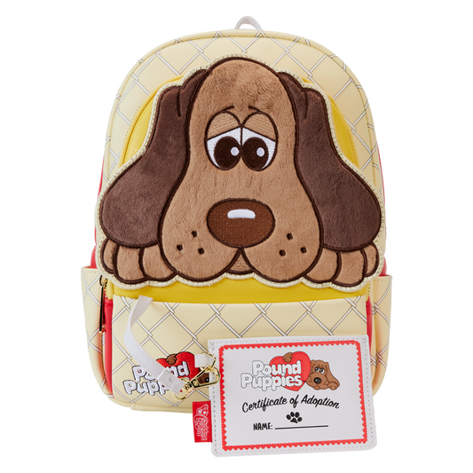 Pound Puppies Plush Loungefly Mini Backpack with Card Holder