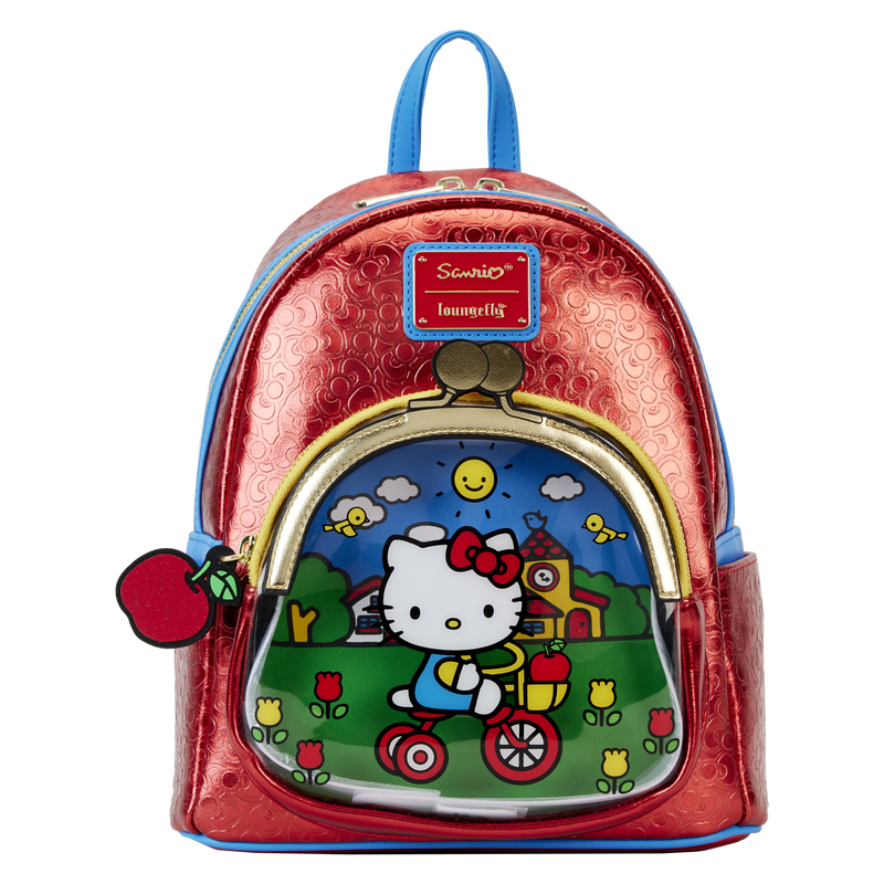 Loungefly Sanrio Hello Kitty 50th Anniversary Coin Bag Metallic Mini Backpack LFY